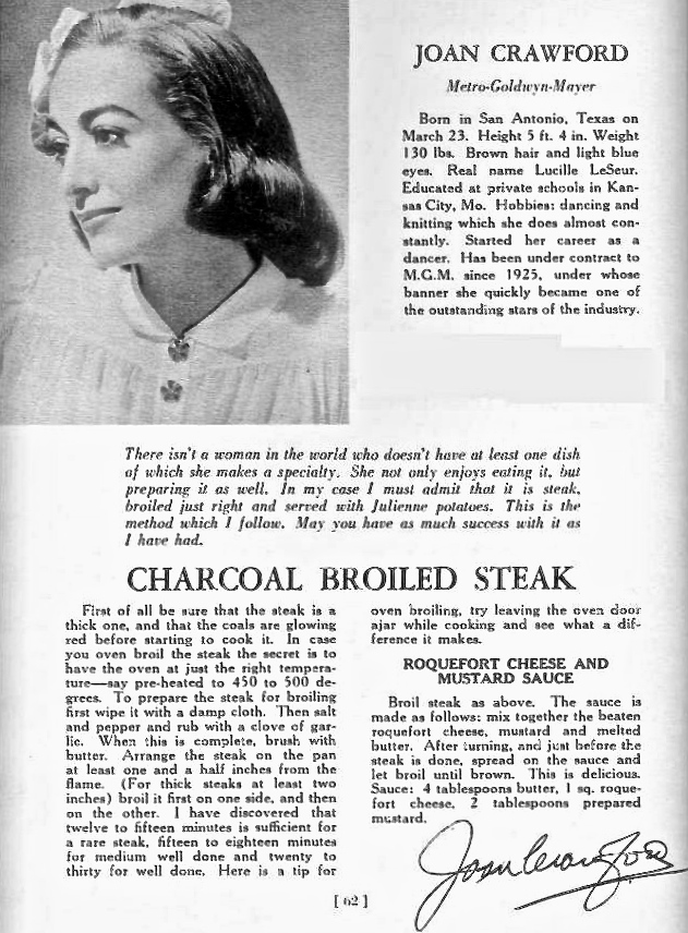 JC steak BEGUILING HOLLYWOOD